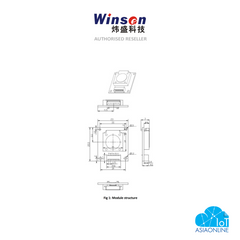 Winsen - ZE08-CH2O Electrochemical CH2O Detection Module (UART)